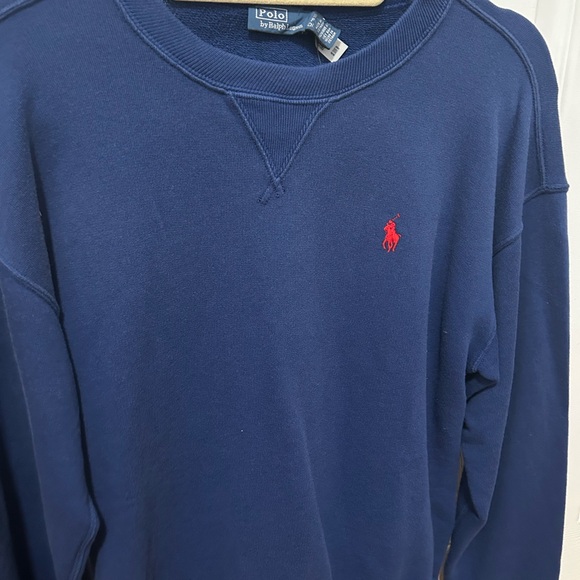 Ralph Lauren Blue Sweater with Red Logo - Picture 4 of 5